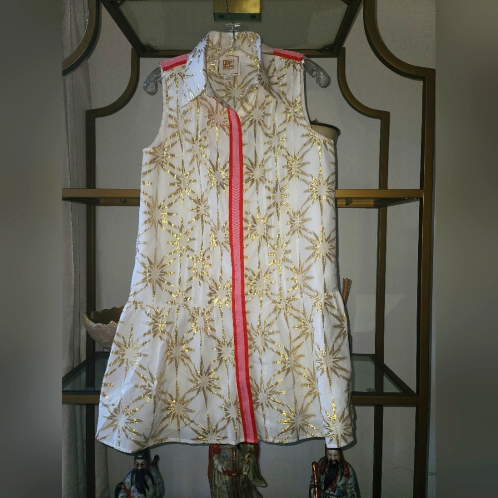 Emily McCarthy Daisy Dress - Burst /Gold Brocade